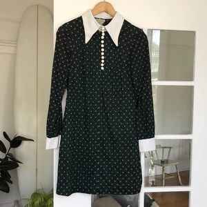 Vintage mini collared dress